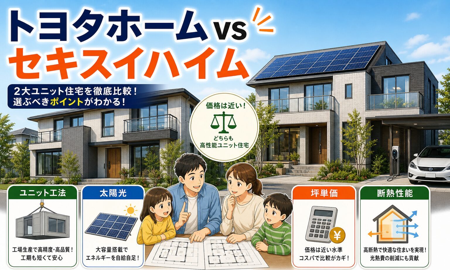 トヨタホーム vs セキスイハイム｜トヨタホーム実例と住宅設備の選び方｜マイノラ